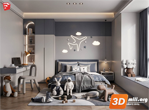 Children Room Scenes Skp FIles 